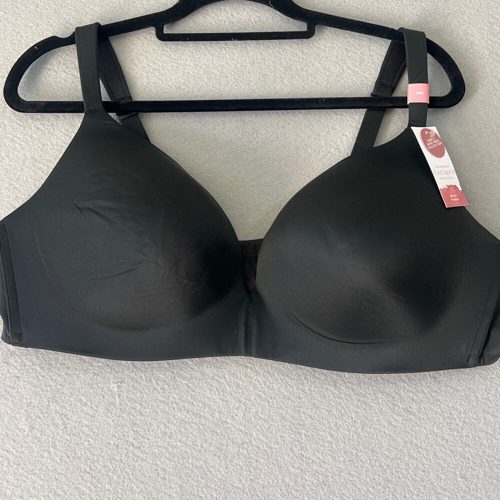 Cacique Bra Womens 44D Black Uplift Plung